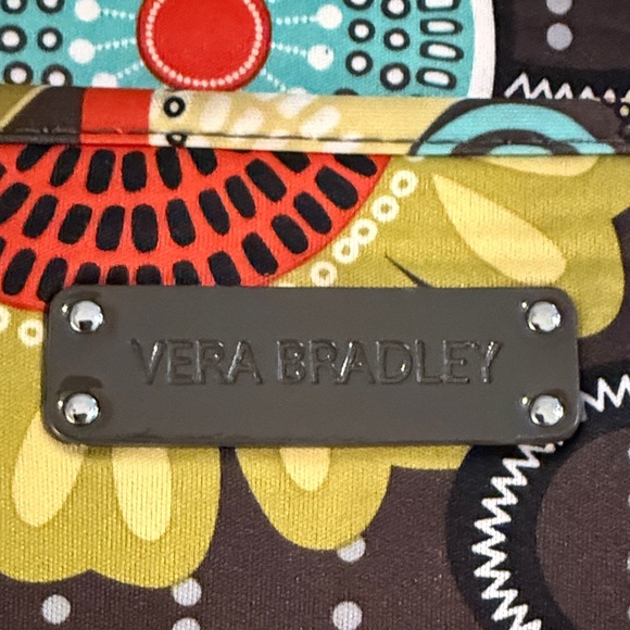 Vera Bradley Multicolor Floral Padded Laptop Bag, Zipped Closure, EUC - Picture 2 of 8